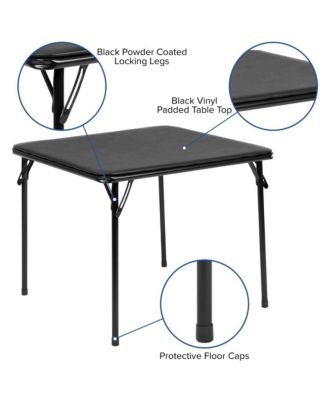 Kids 3 Piece Folding Table And Chair Set - Kids Activity Table Set