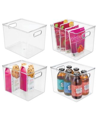 mDesign Plastic Kitchen Pantry Storage Organizer Container Bin - Macy's