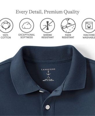 Boys Short Sleeve Interlock Polo Shirt