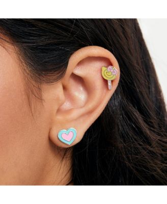 Sanrio Heart, Lollipop Stud Earrings Set - 3 Pairs, Officially Licensed