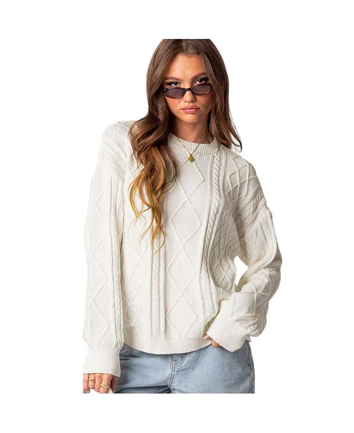Women's Jessy Cable Knit Oversized Sweater