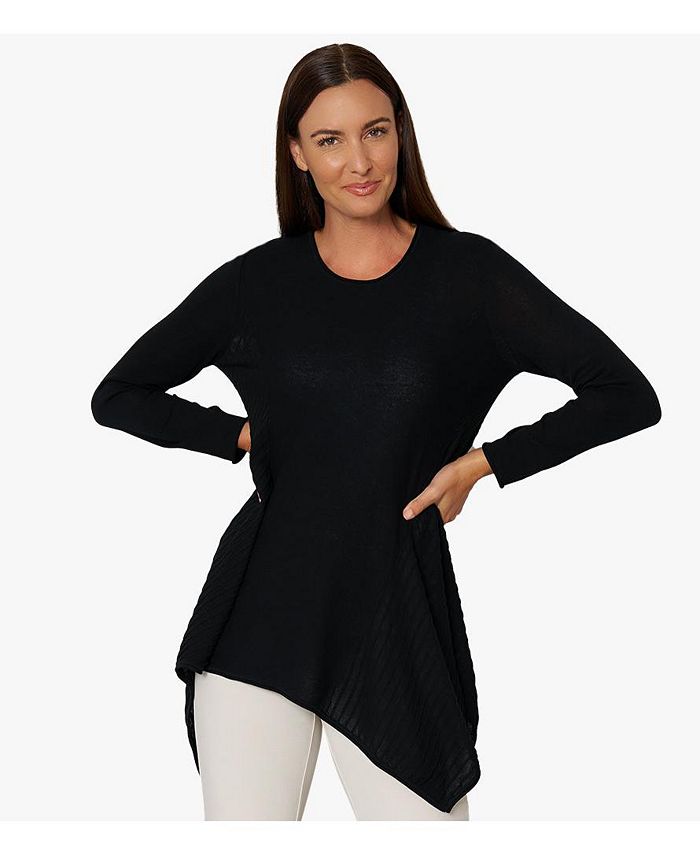 Stella Carakasi Women's Asymmetrical A-line Pullover Just Right Sweater ...