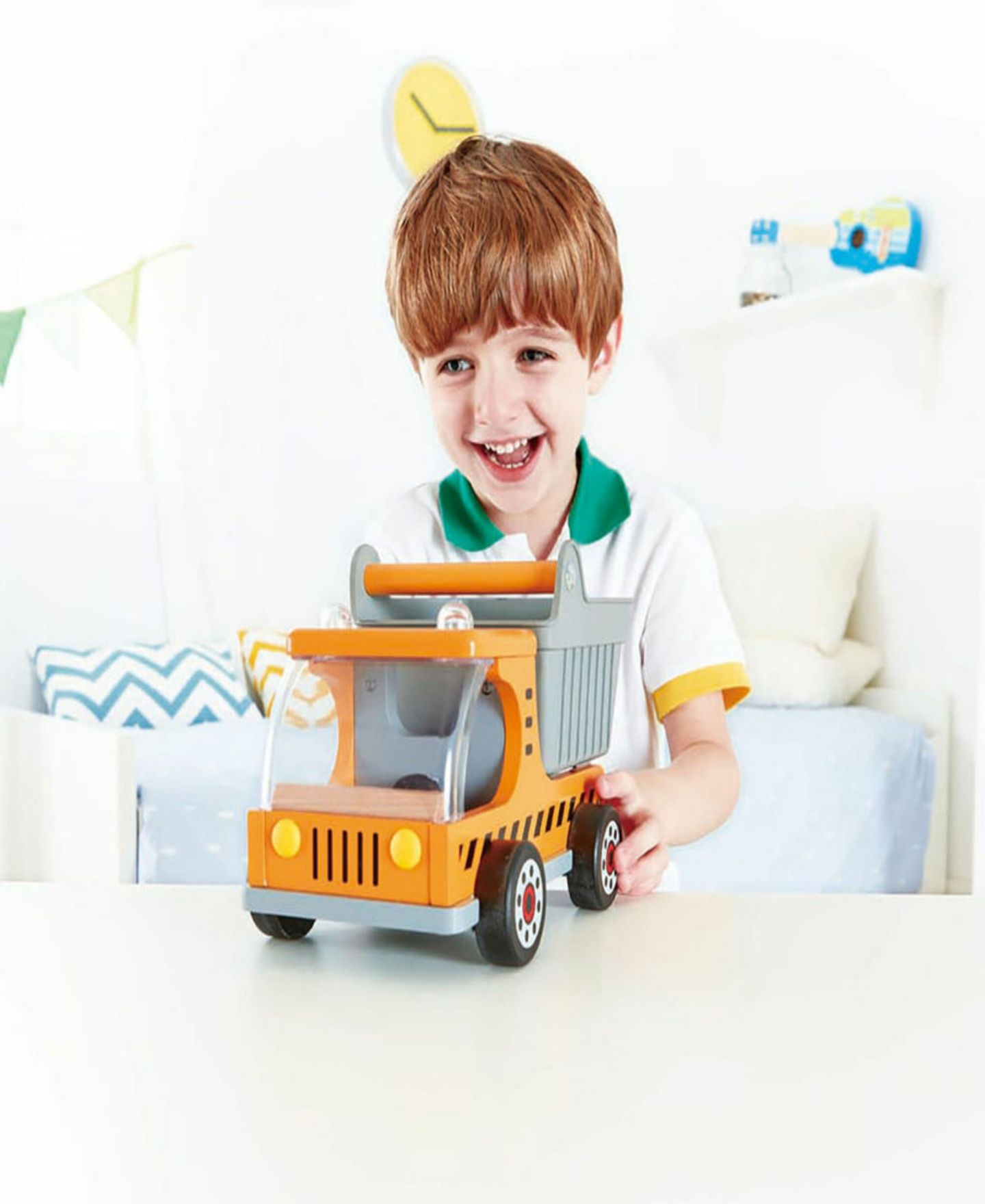 Детский конструктор Hape Yellow Dumper Truck — фото 4