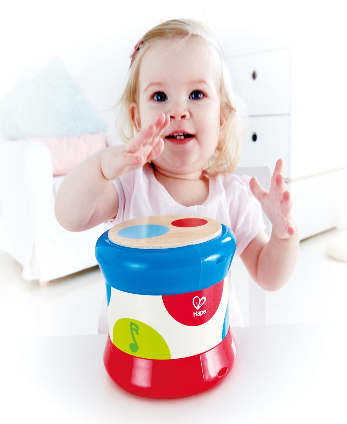 Shop Hape Baby Drum Musical Instrument In Multi