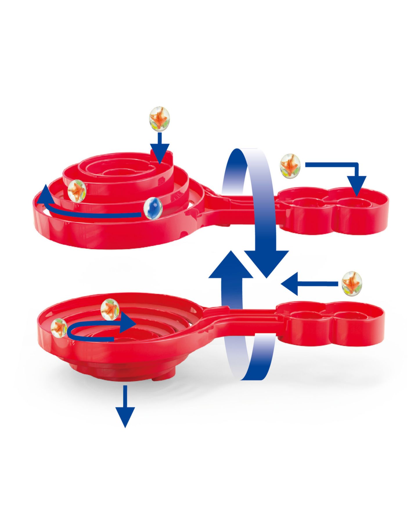 Детский конструктор Hape Super Spiral Quadrilla Marble Run Construction — фото 3