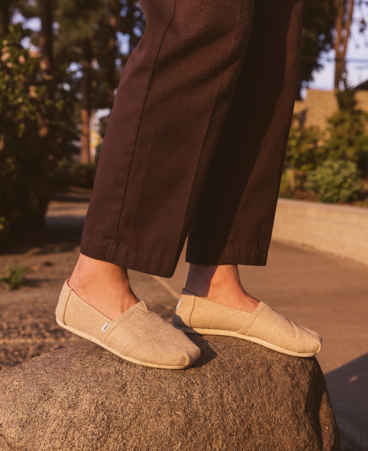 Toms Alpargata Slip-on In Natural Undyed Heritage Canvas