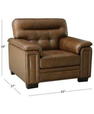 Harrison 43" Leather Traditional Chair