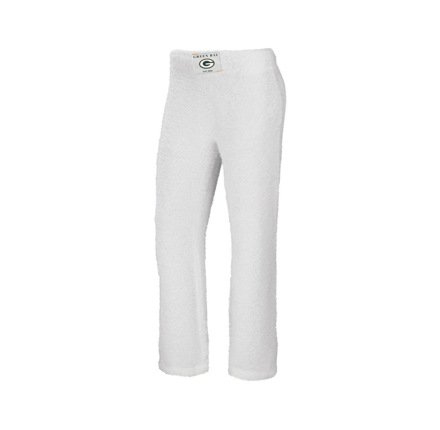 Women's Cream Green Bay Packers Plus Size Cozy Scoop Neck Tank Top and Pants Set