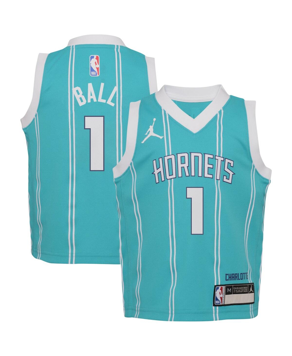 Preschool Boys and Girls Jordan LaMelo BallCharlotte Hornets Swingman Player Jersey - Icon Edition - Teal