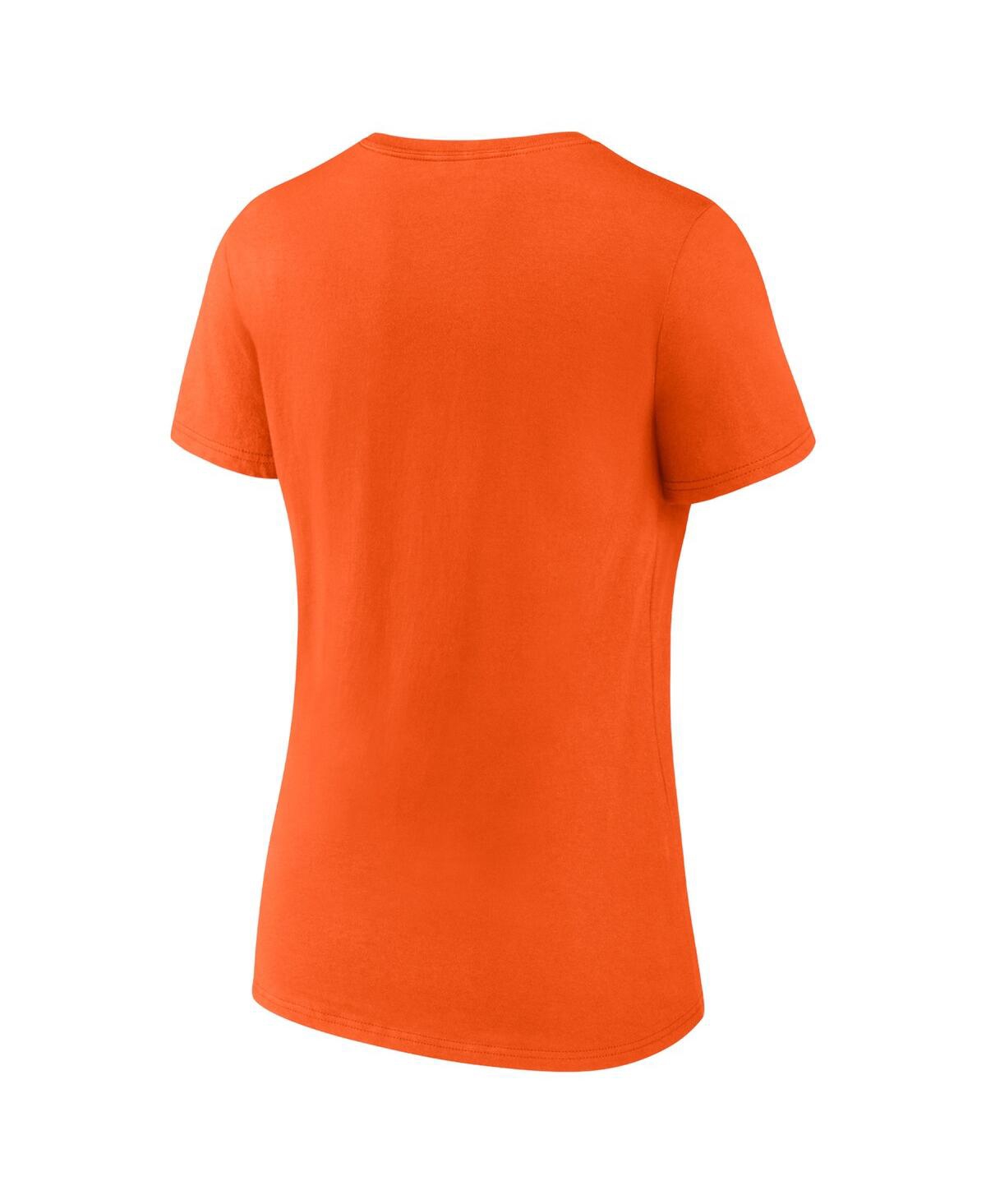 Women's FanaticsBaltimore Orioles 2023 Postseason Locker Room V-Neck T-shirt - Orange