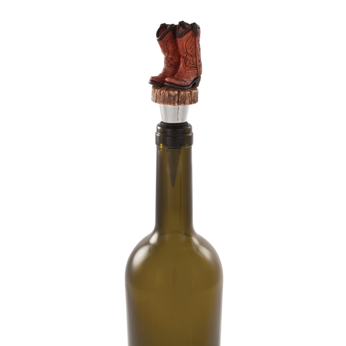 Shop Foster & Rye Cowboy Boot Bottle Stopper In Brown