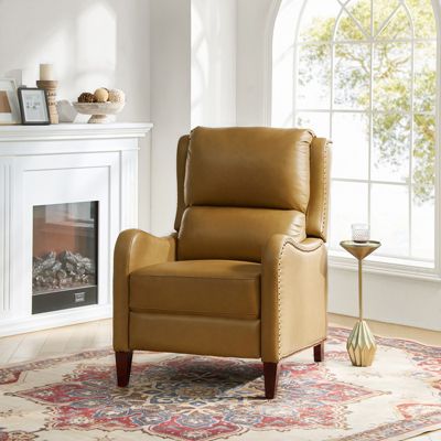 1 piece Leather Pushback Recliner chair