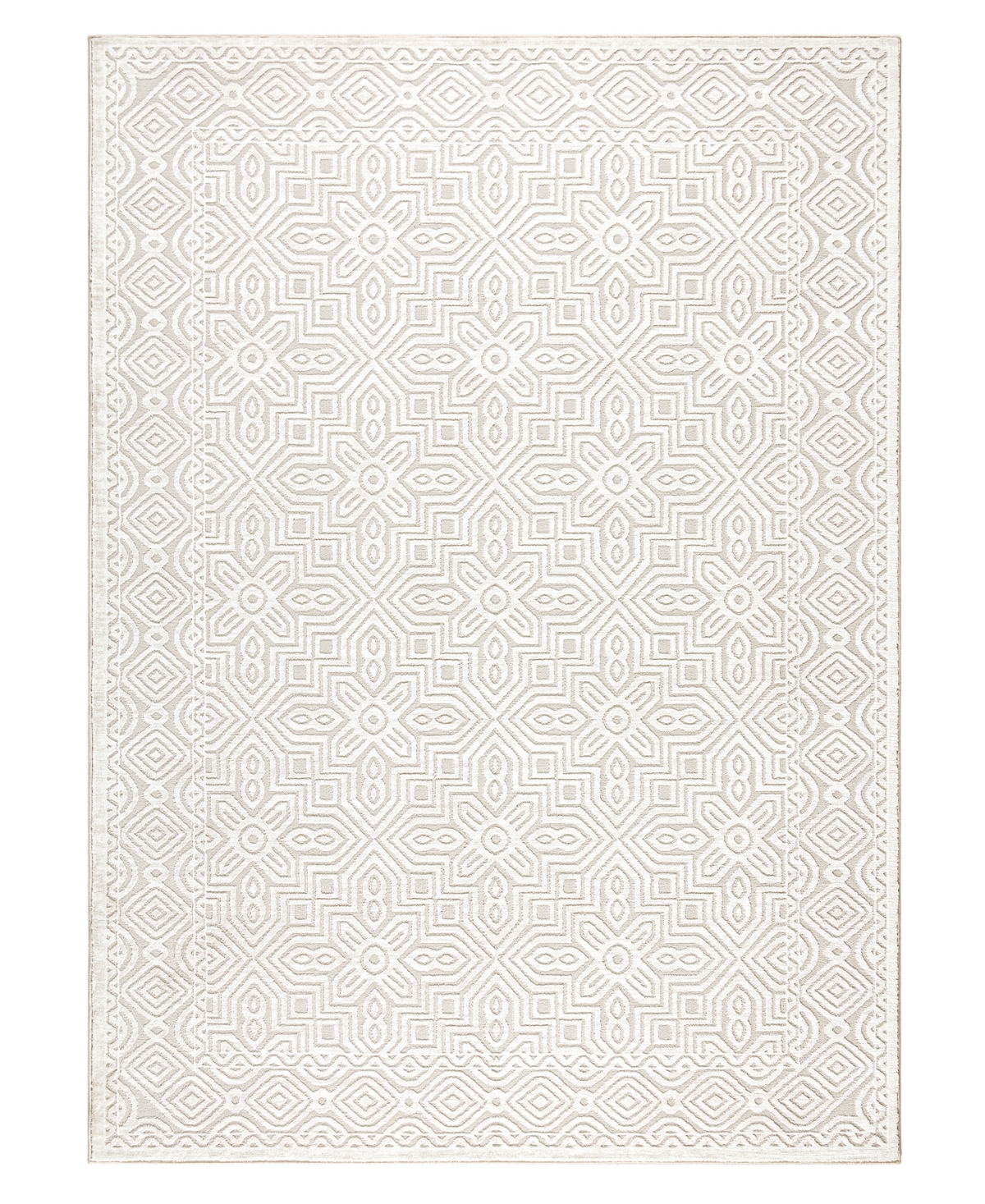 Town & Country Living Luxe Maya 9902 7'10" X 10'2" Area Rug In Ivory