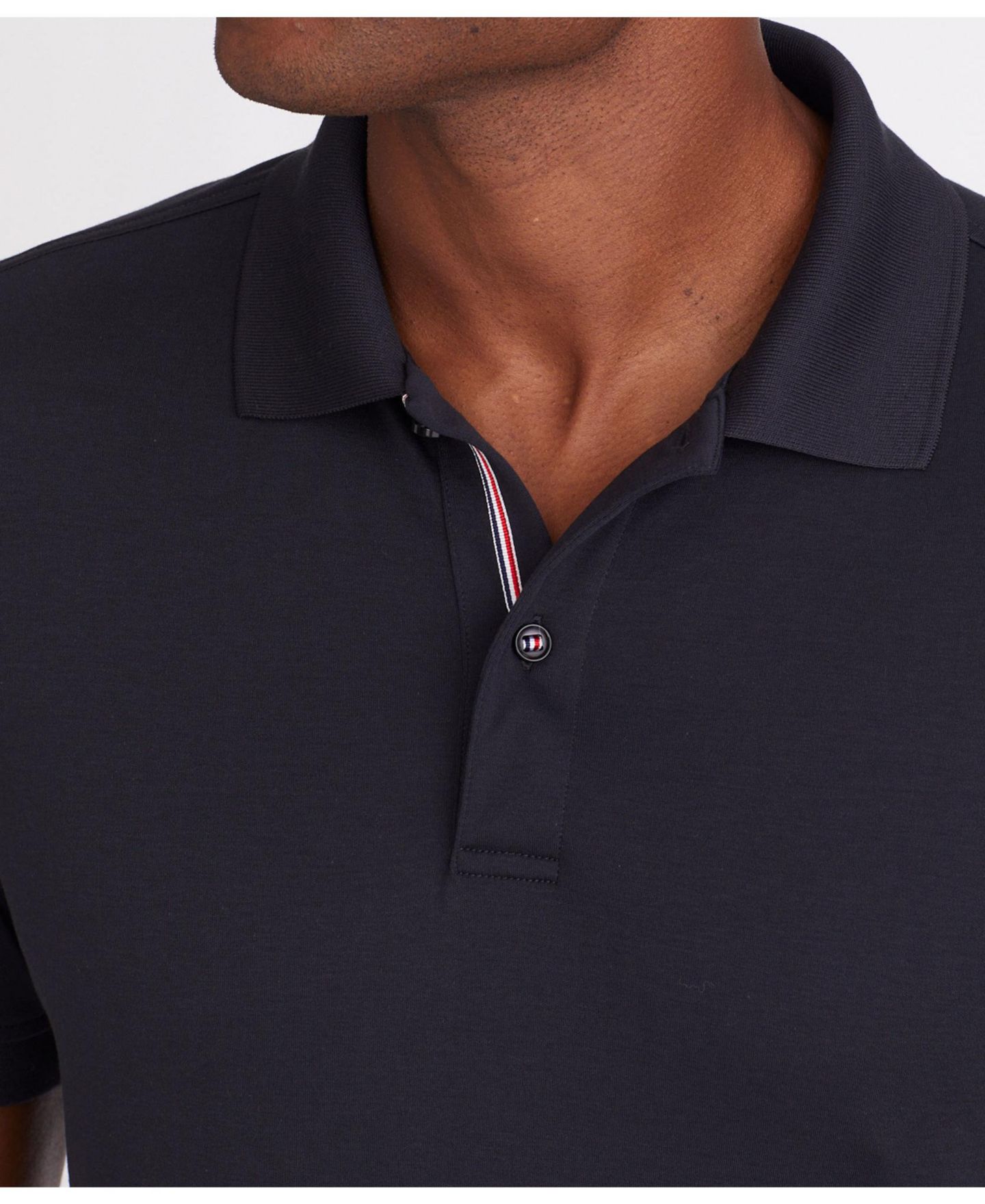 Мужское поло UNTUCKit Wrinkle-Free Damaschino Polo, цвет: Чёрный — фото 3