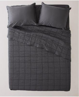 Organic Cotton Quilted Comforter - Full/Queen