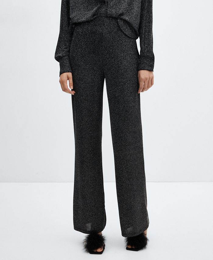 MANGO Women's Lurex Pants Macy's