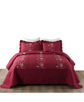 3 Piece Lightweight Bedspread Quilt Set Lapaz King