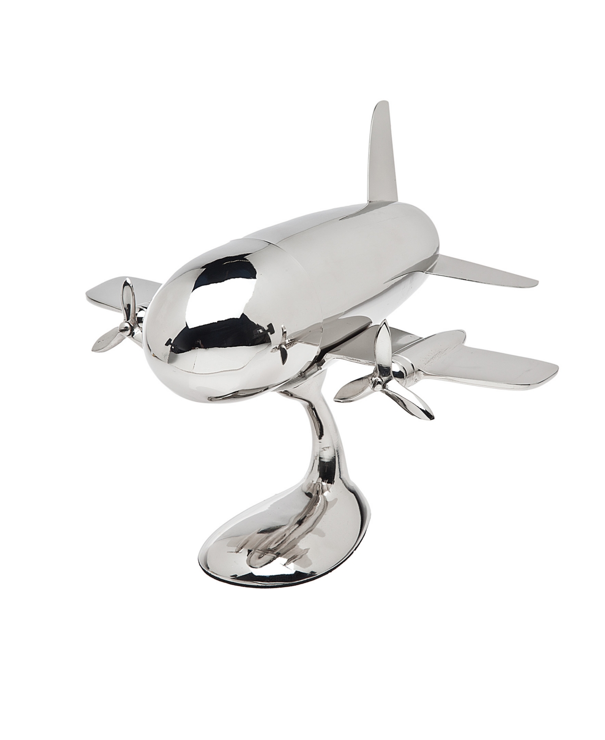 Godinger Airplane Cocktail Shaker On A Stand In Sikver