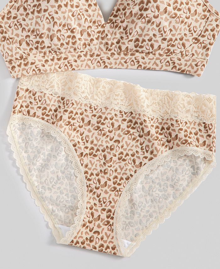State of Day Women's Cotton Blend Lace-Trim Hipster Underwear