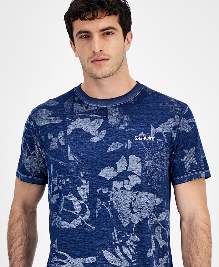 T-shirt girocollo in cotone stretch da Uomo