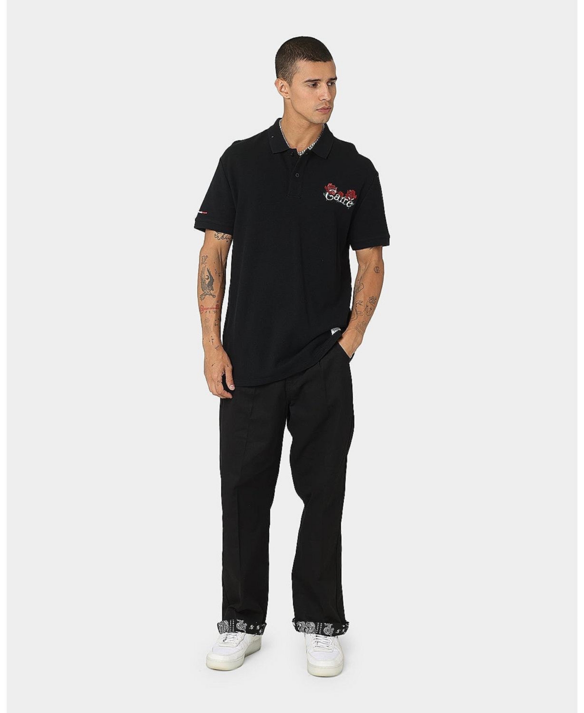 Carre Men's Volle Rose Short Sleeve Polo Shirt