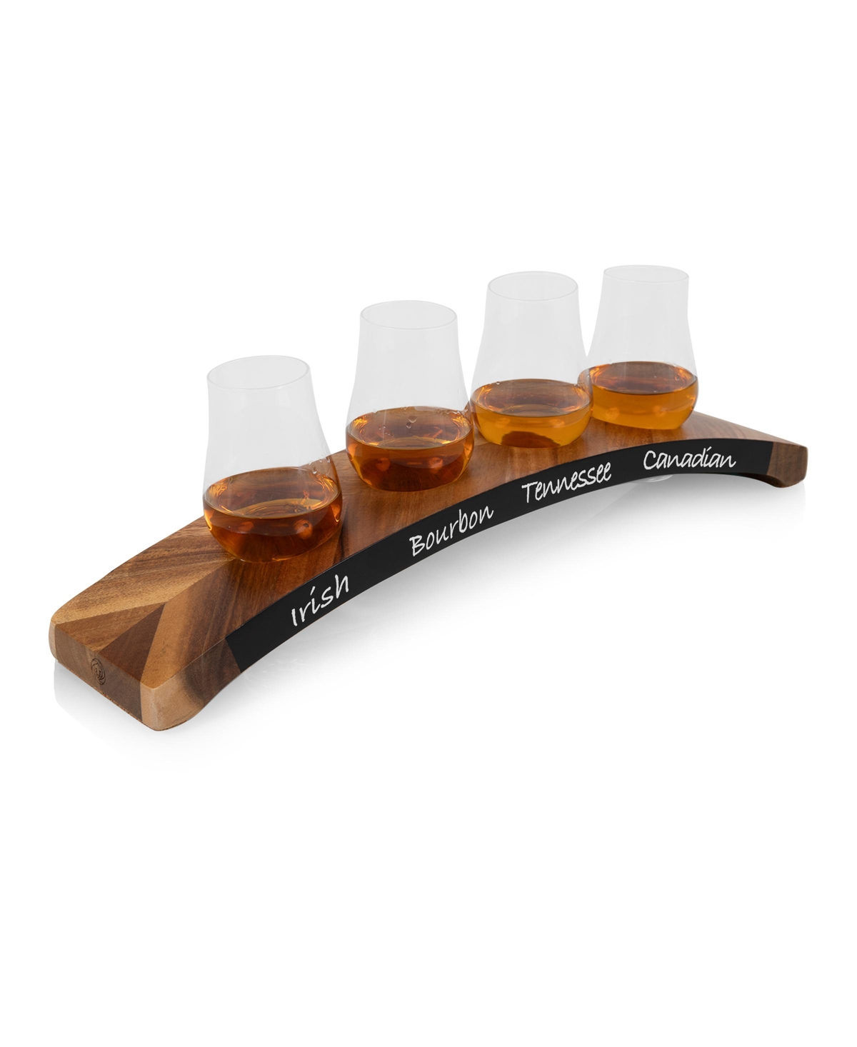Legacy Lowlands Whiskey Flight Tasting 6 Piece Set In Acacia Wood