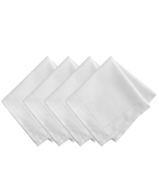 Alison Eyelet Punched Border Fabric Napkin, Set of 4