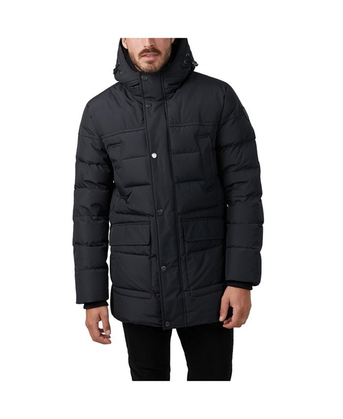 Pajar Men's Teller Channel Quilted Parka with Fixed Hood - Macy's