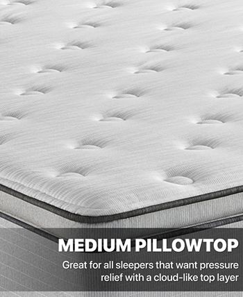 Beautyrest - BR800 13.5" Medium Pillow Top Mattress Set- Full