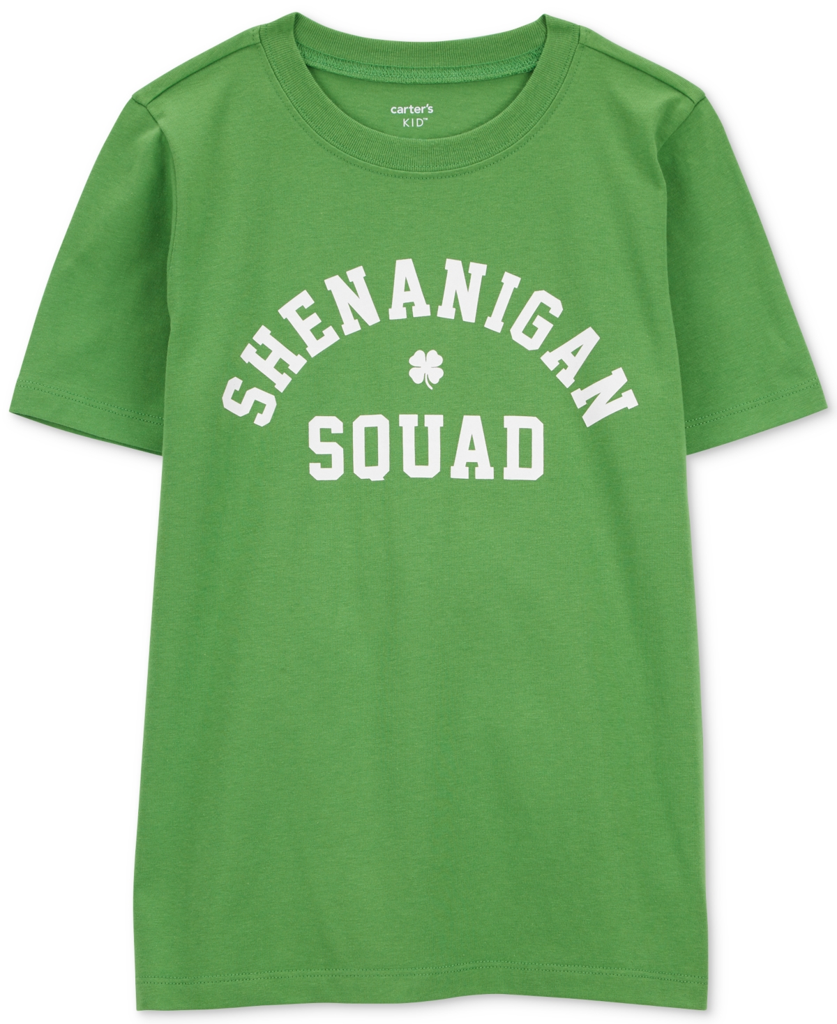 Carter's Kids' Big Boys Shenanigan Squad Graphic T-shirt In Green