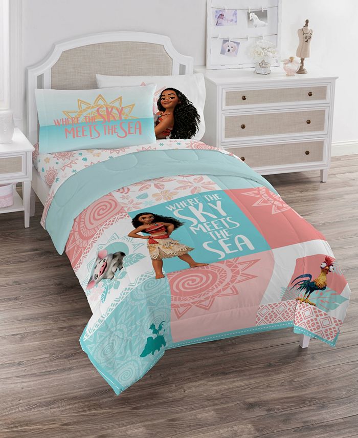 Disney Moana Sky Sea 5 Piece Comforter Set, Twin Macy's