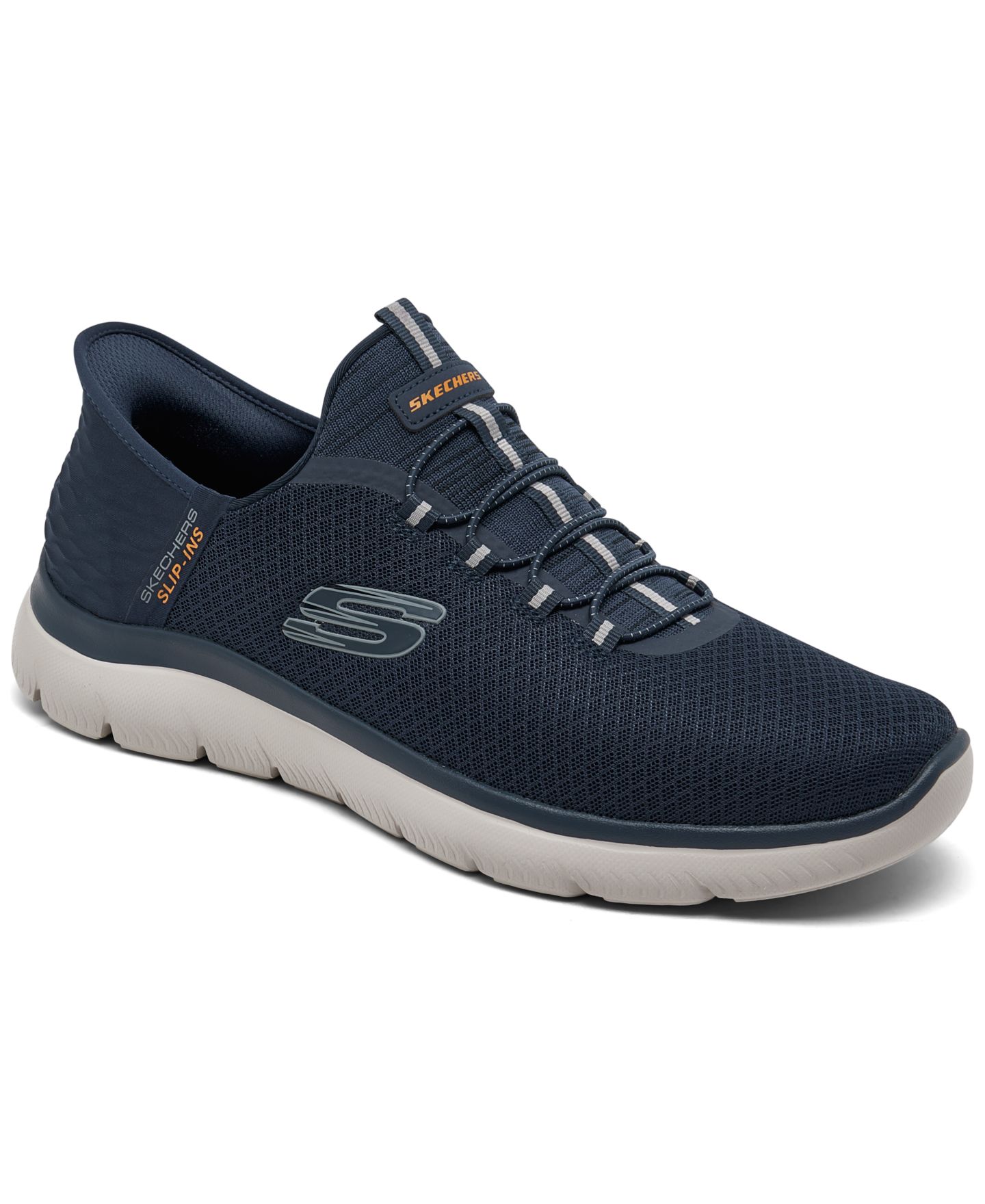 Мужские кроссовки Skechers Slip-ins- Summits - High Range Casual, цвет: Тёмно-синий — фото 1