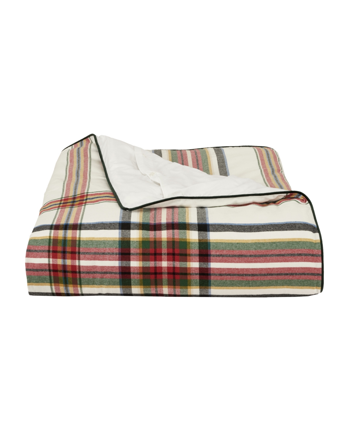 J Queen New York Christopher Plaid 3pc. Duvet Cover Set, King/california King In Red