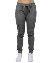 Galaxy By Harvic Women's Loose Fit Jogger Pants With Zipper Pockets - Macy's