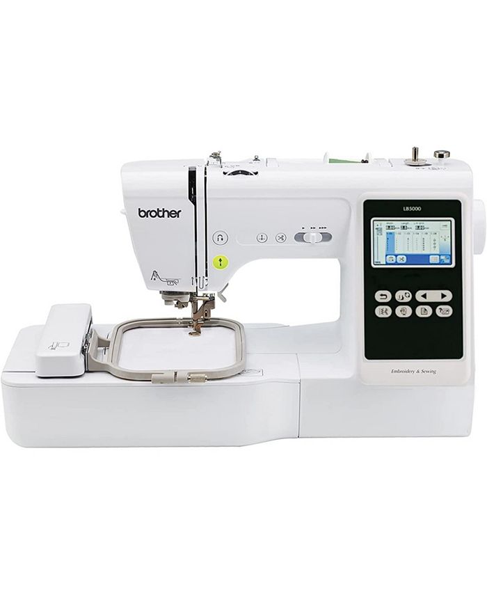 Brother LB5000 Sewing and Embroidery Machine, 80 Built-in Designs, 103  Built-in Stitches, Computerized, 4 x 4 Hoop Area, 3.7 LCD Touchscreen  Display, 7 Included Feet 