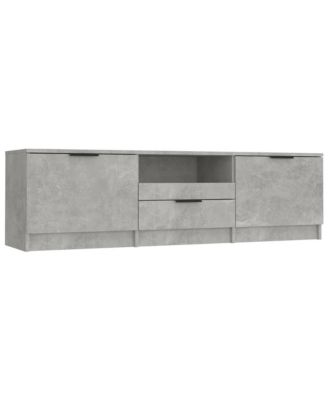 TV Stand Concrete Gray 55.1"x13.8"x15.7" Engineered Wood