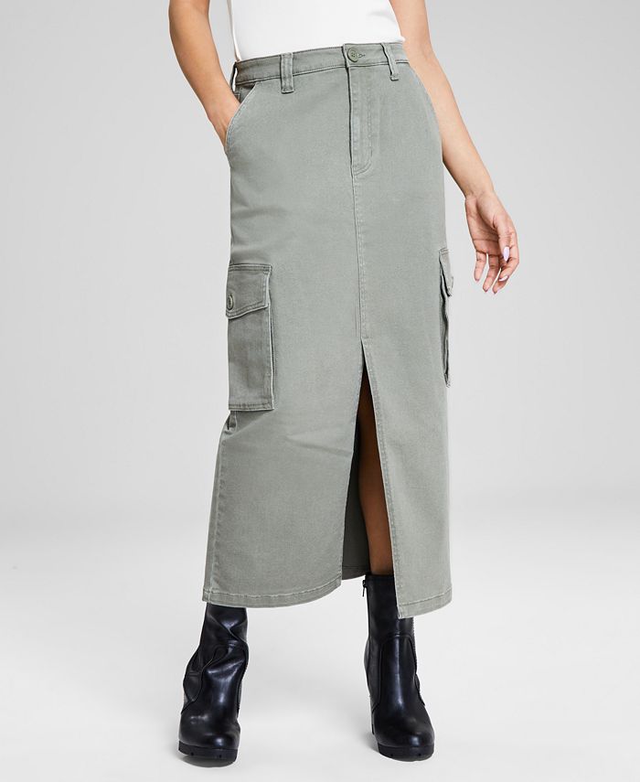 And Now This Women's Cargo Maxi Skirt, Created for Macy's - Macy's