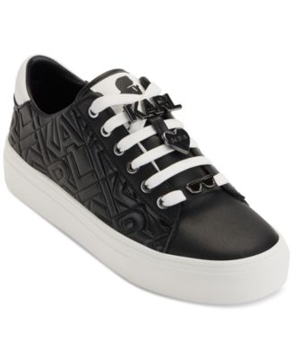 KARL LAGERFELD PARIS Cate Karl Box Lace-Up Low-Top Sneakers