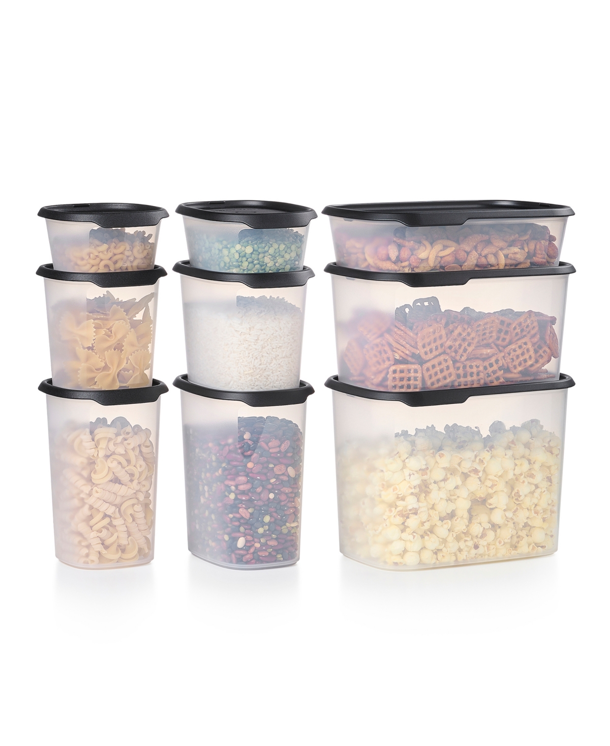 Tupperware One Touch Fresh 18 Pc Container Set In Black