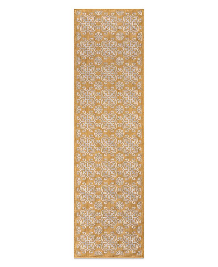 Main Street Rugs Bays Outdoor 119 2' x 7' Runner Area Rug - Macy's