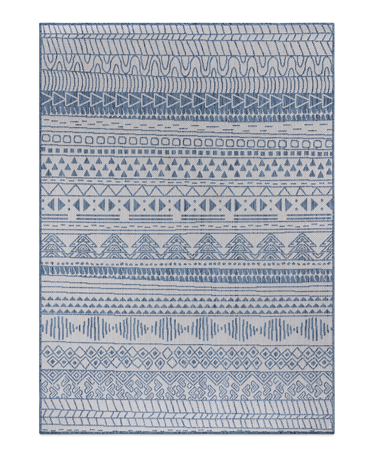 Main Street Rugs Bays Outdoor 122 5' X 7' Area Rug In Blue