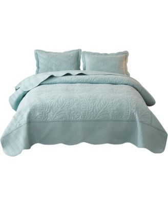 100% Cotton Oversized Bedspread Quilt Set - King