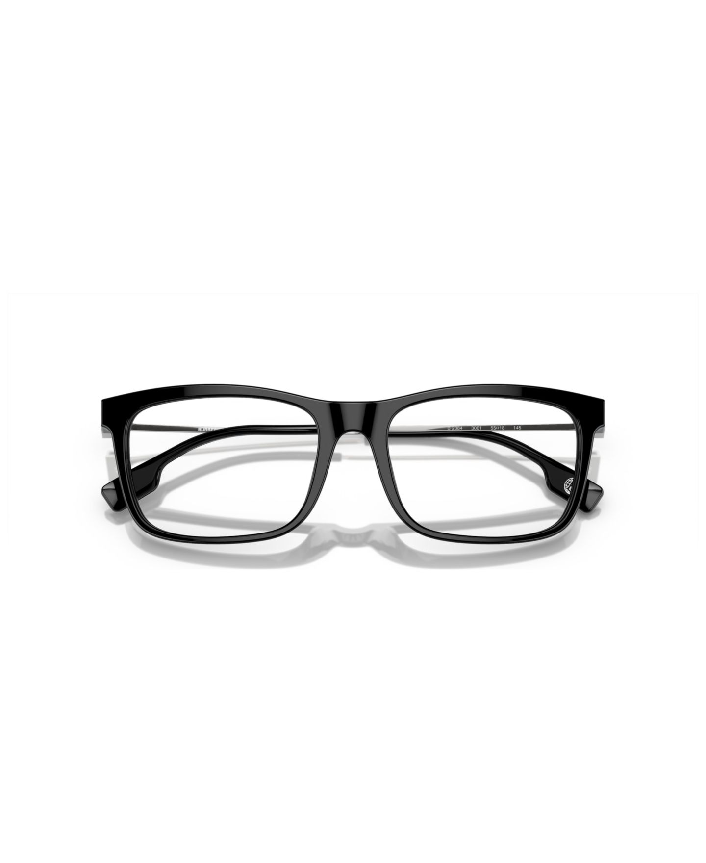 Мужские очки Burberry Man Rectangle Plastic BE2384 Eyeglasses, цвет: Чёрный — фото 5