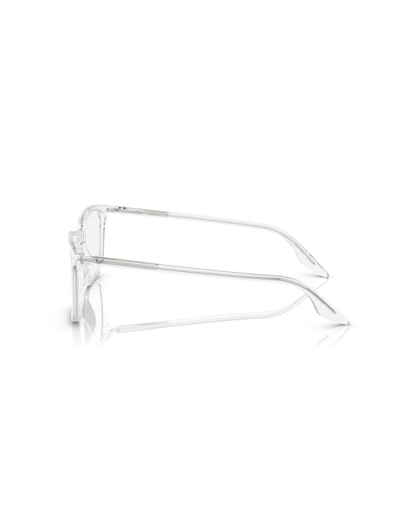 Очки Ray-Ban Unisex Rectangle Plastic RB5421 Optics Eyeglasses, цвет: Чёрный — фото 11