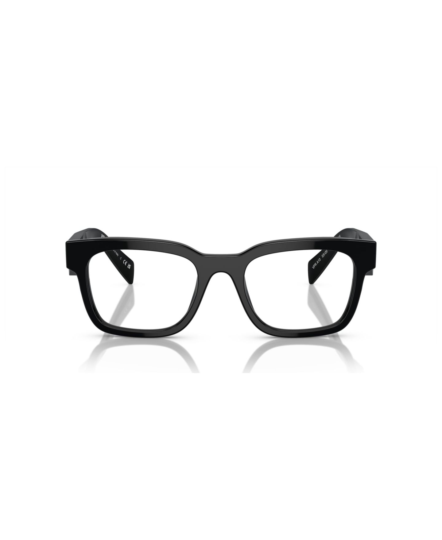 Мужские очки PRADA Man Pillow Plastic PR A10V Eyeglasses, цвет: Чёрный — фото 2