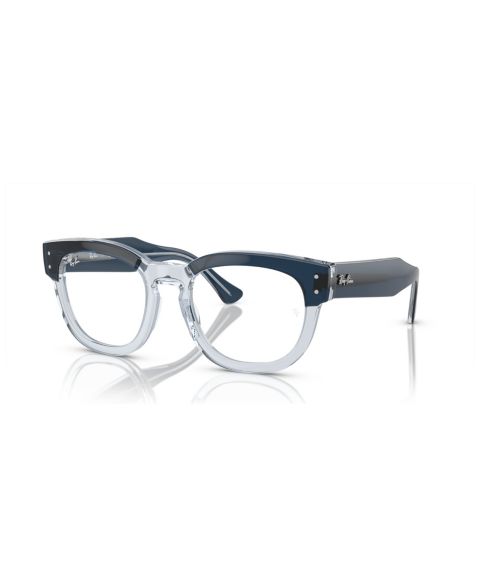 Очки Ray-Ban Unisex Square Plastic RB0298V Mega Hawkeye Optics Eyeglasses, цвет: Синий прозрачный синий