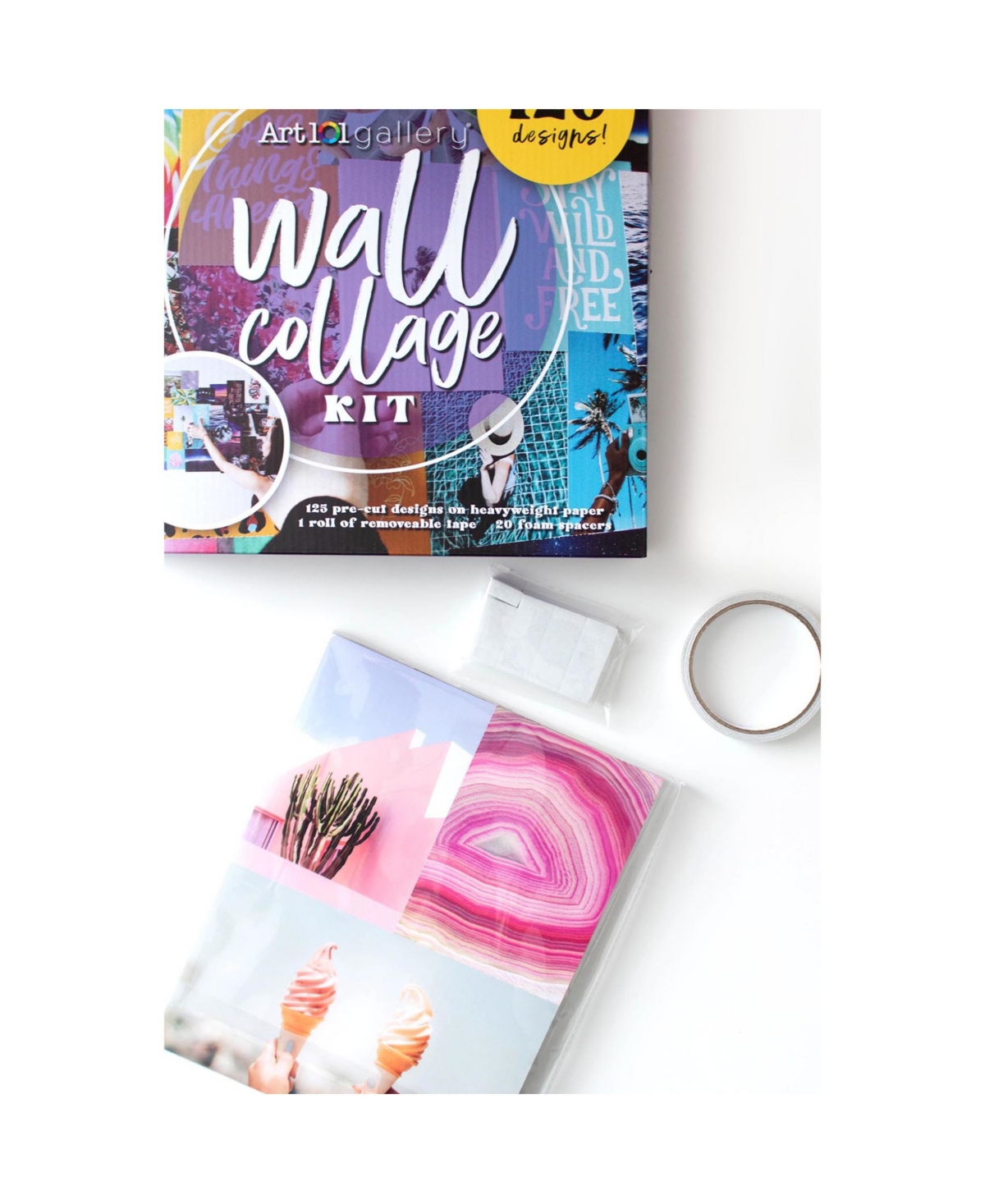 Art 101 Wall Collage Kit, 146 Pieces In Multi