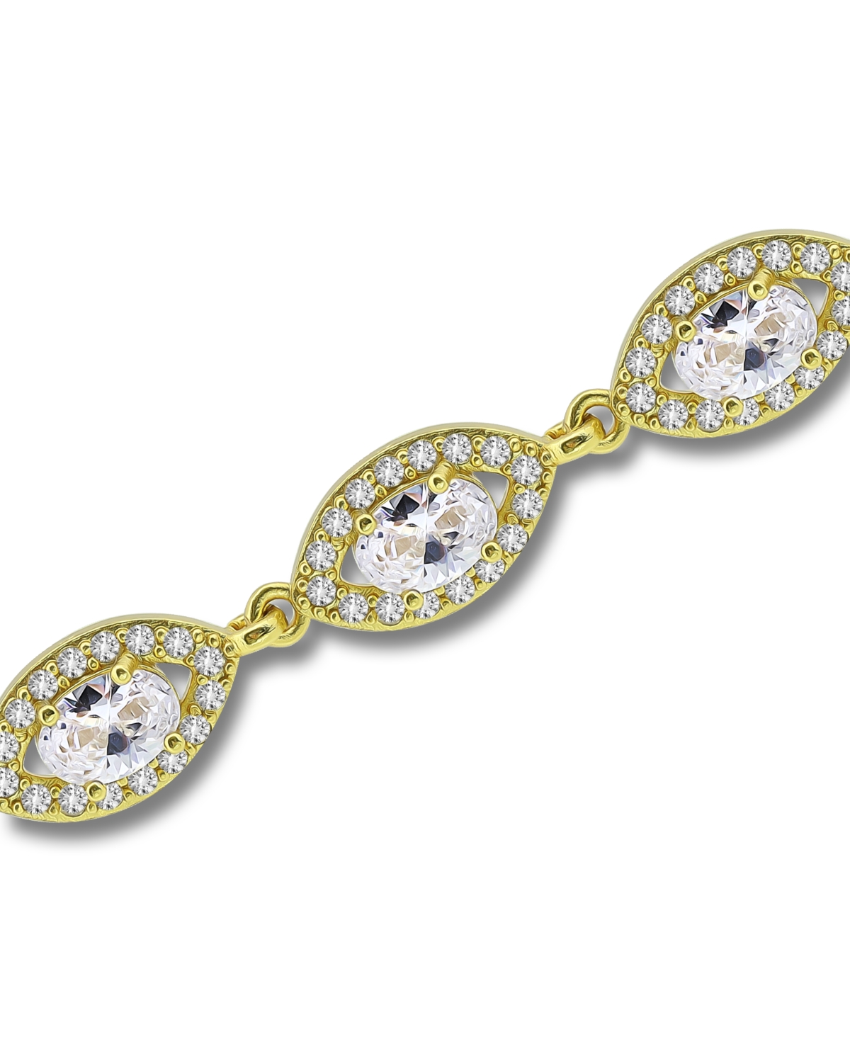 Macy's Cubic Zirconia Oval In Gold