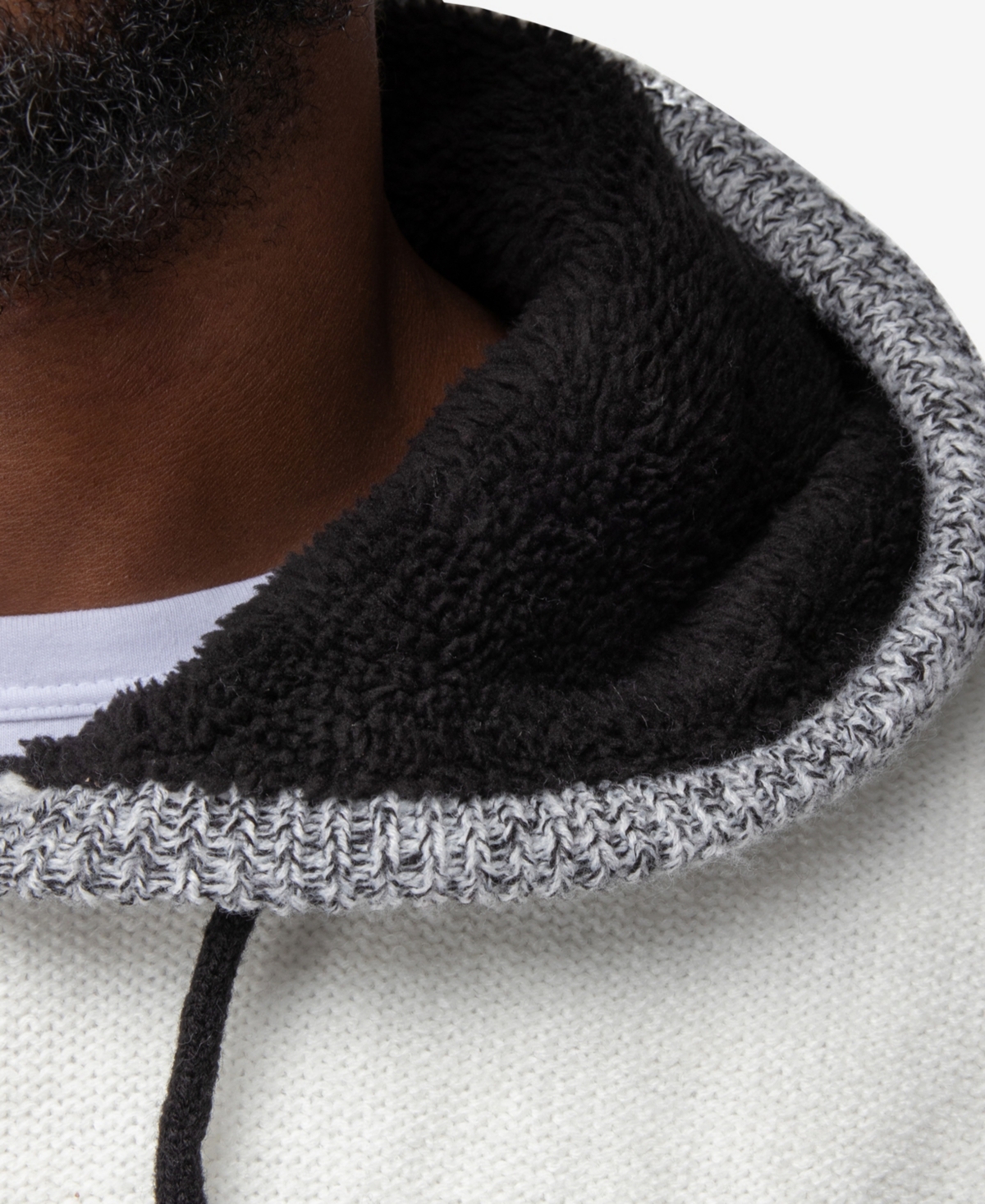 X-Ray Men's Color Blocked Pattern Hooded Sweater