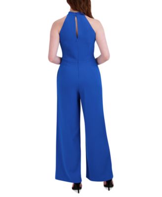 Twist-Front Halter Jumpsuit